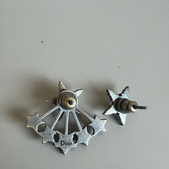 Christian Dior Crystal Star Earrings - Picture 3 of 4